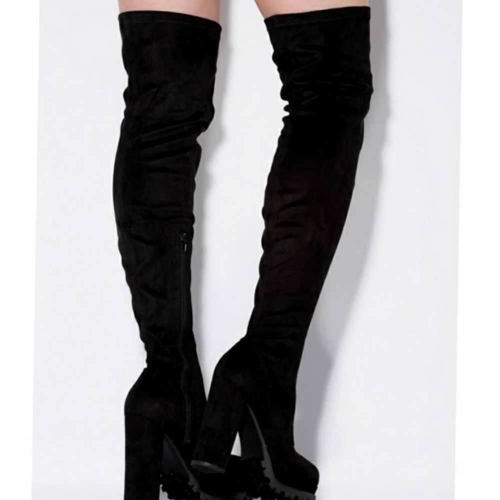 Just In NY Platform Thigh High Boot  Over knee - Picture 5 of 8